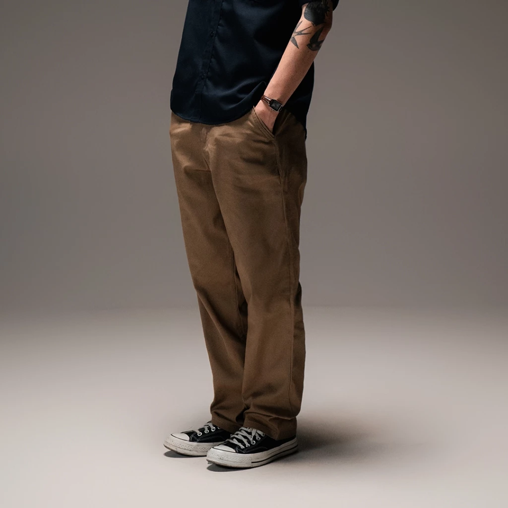 Mickout Wiggy Chino Pants Stretch Cotton Coffee (4)