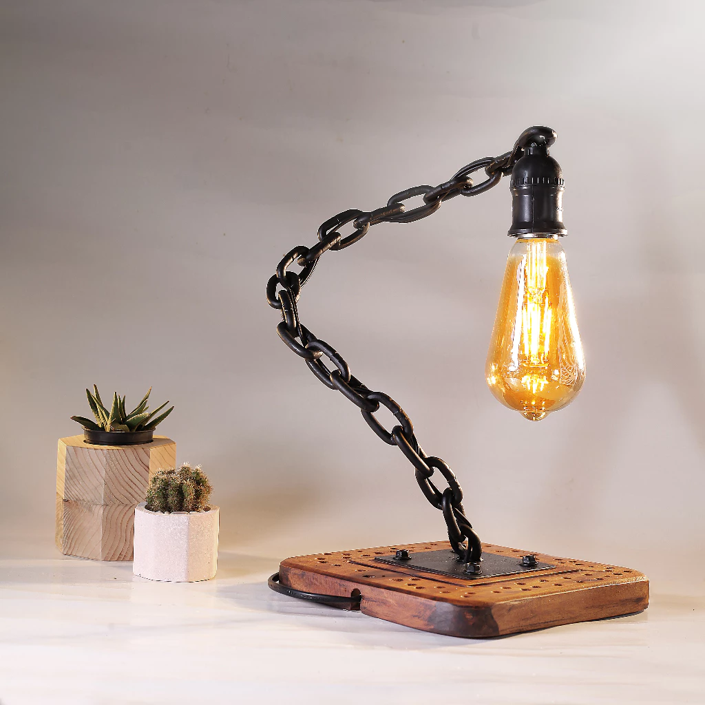 Lampu Meja Industrial Retro Homemade (2)