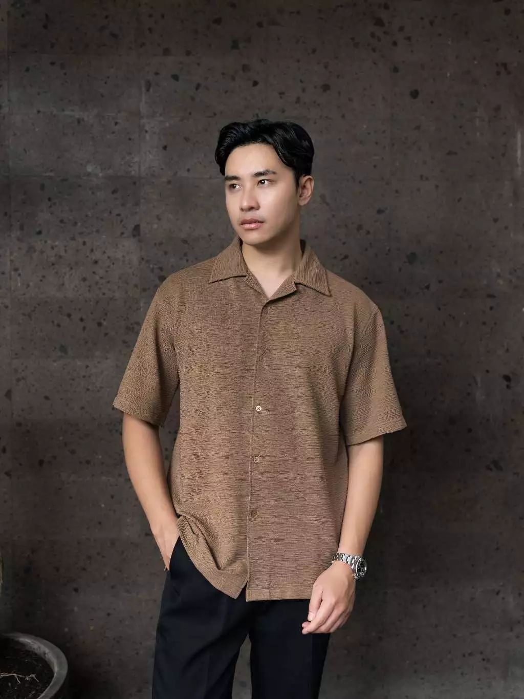 BYBLANK Odate Kemeja Knit Bowling (1)