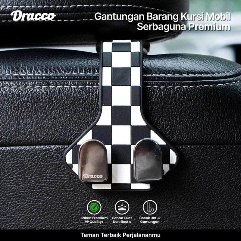 Gantungan Barang Kursi Mobil Motif Kotak (1)